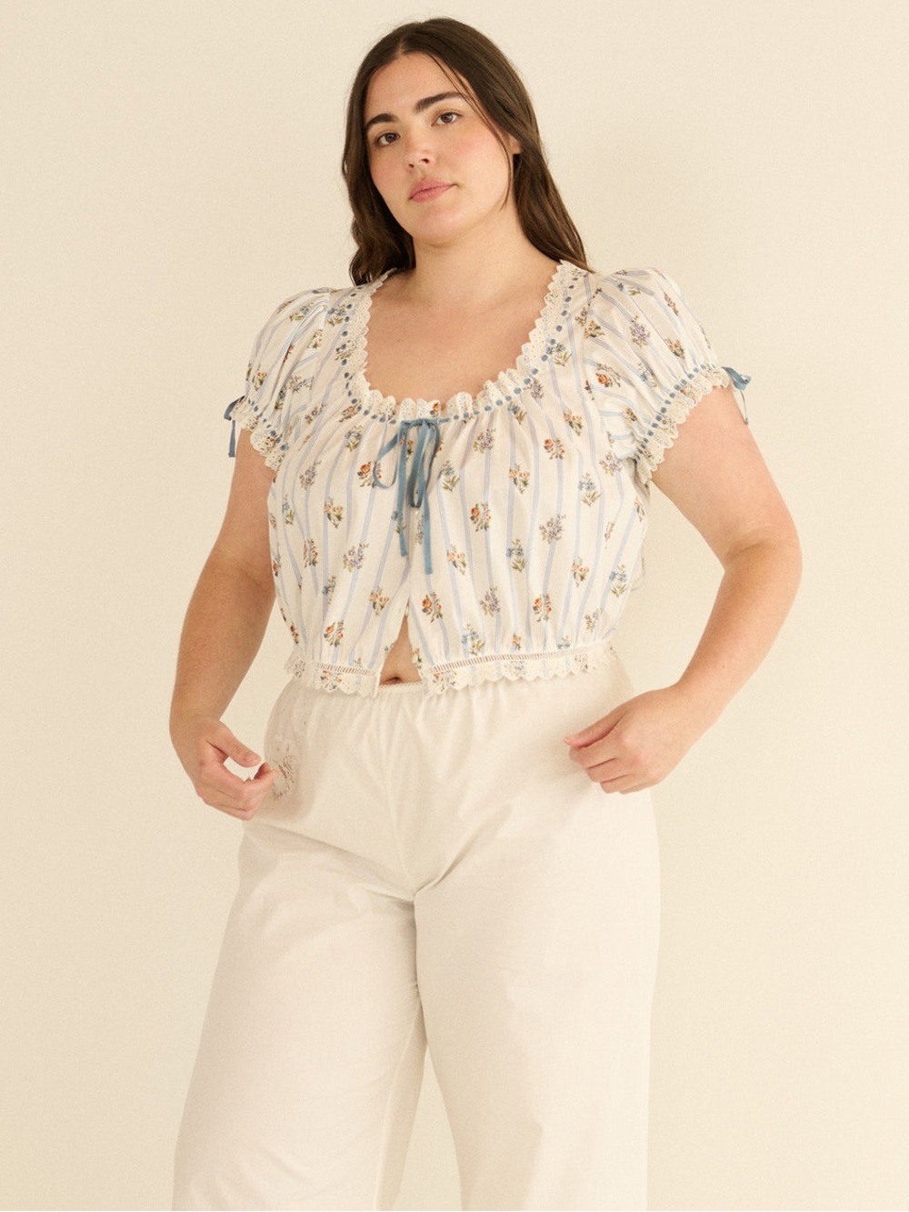 DOEN NERA TOP -- FLEURS DE BORDEAUX - Picture 5 of 10